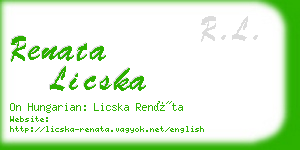 renata licska business card